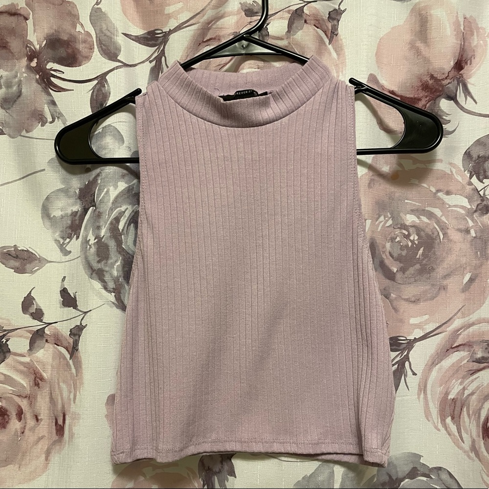 Lavender forever 21 crop top!